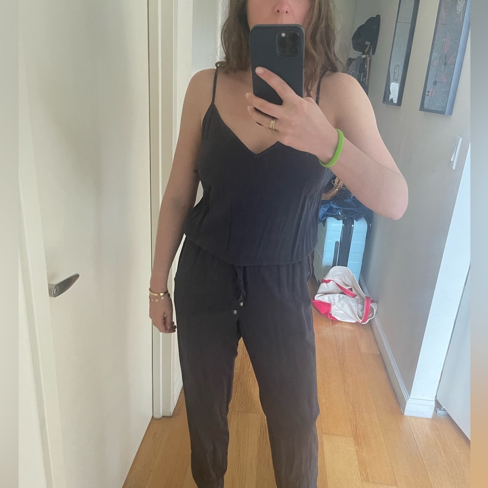 Blue/Grey Splendid Tank Top Jumpsuit